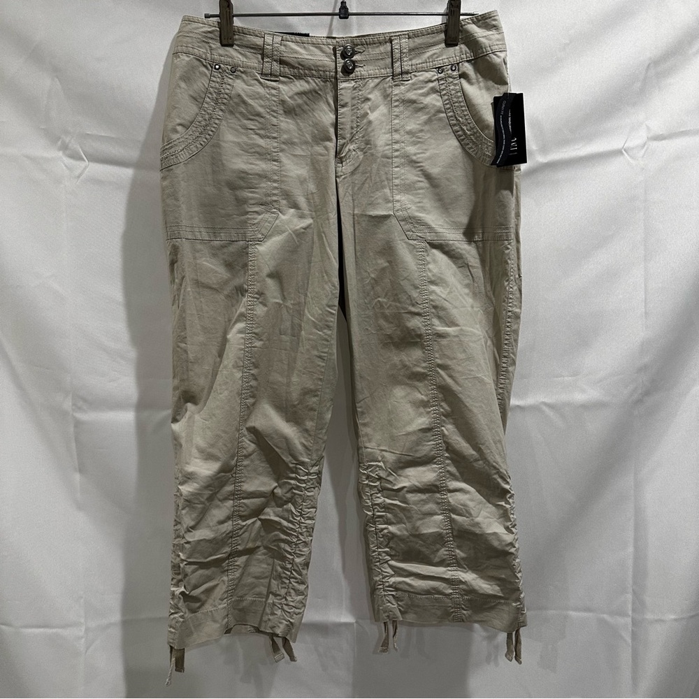 INC International Concepts Women's Beige Straight Leg Pants